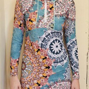 UPF 50+ Rash Surfing Long Sleeve Swimwear Sz S